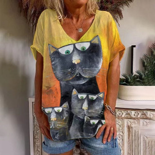 T-Shirt  "I Love Cat"