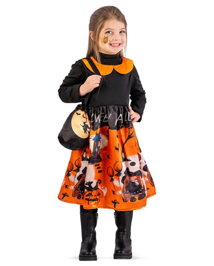 Costume Halloween con streghette per bambina 3-5 anni